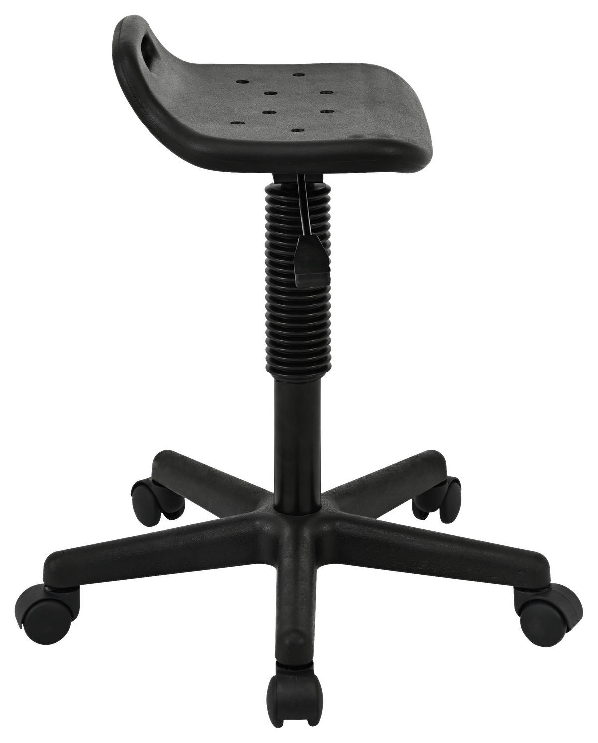 KONTORSPALL  svart  - svart, Modern, metall/plast (57/46-62/55cm) - Carryhome