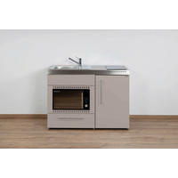 MINIKÜCHE  120/89/60 cm  in Sandfarben  - Sandfarben/Edelstahlfarben, Basics, Metall (120/89/60cm)