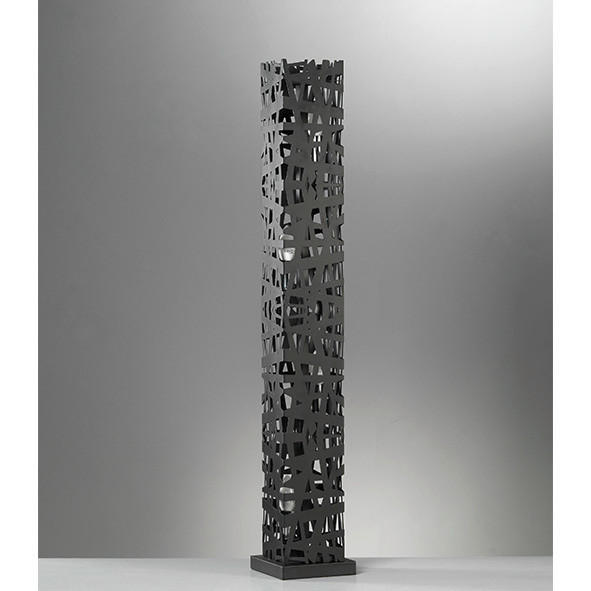 STEHLEUCHTE 22/103 cm    - Brombeere/Schwarz, Design, Metall (22/103cm)