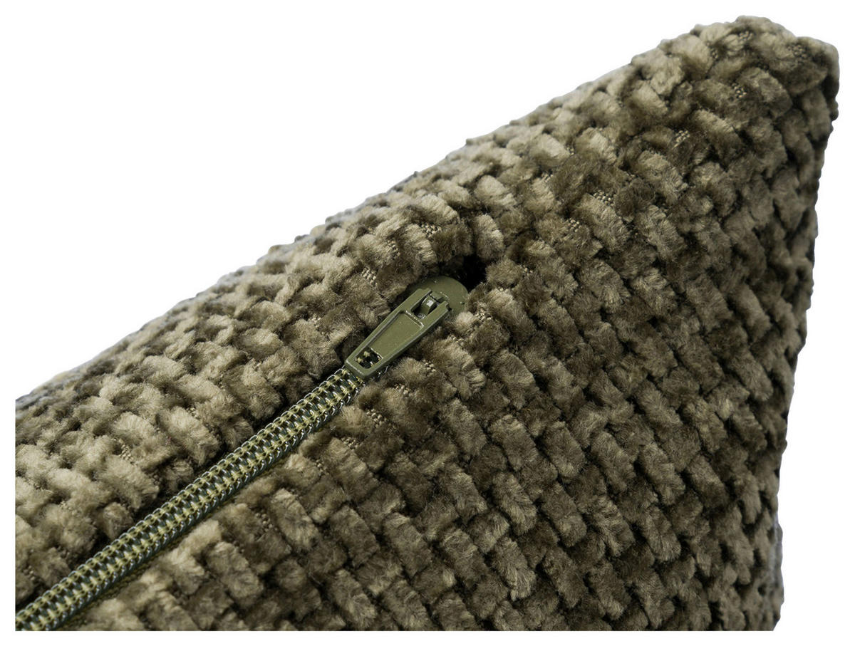 DEKORAČNÝ VANKÚŠ 50/50 cm - olivovozelená, Basics, textil (50/50cm) - Novel