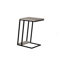 BEISTELLTISCH in Metall, Holzwerkstoff  - Schwarz/Mokka, Design, Holzwerkstoff/Metall (30/57/40cm) - Livetastic