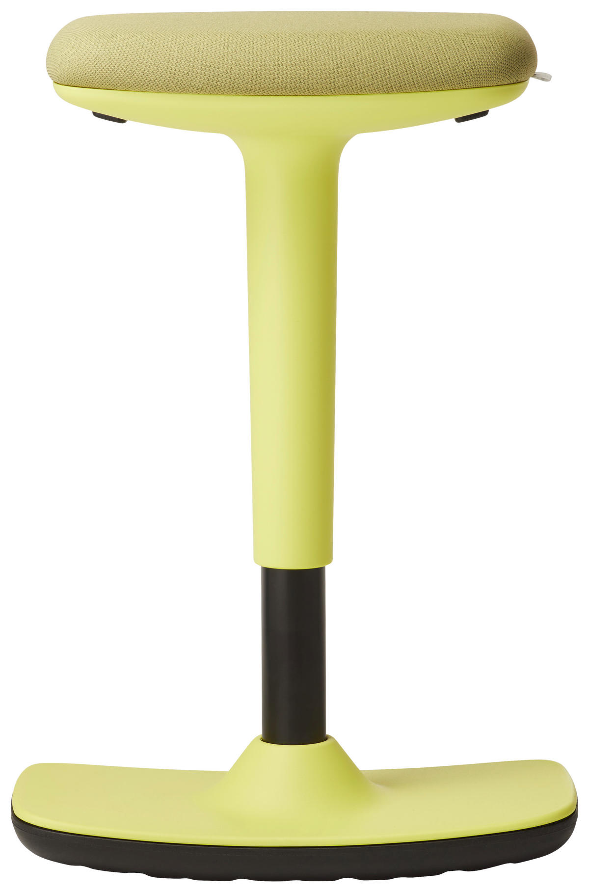 BÜROHOCKER Schwarz, Gelb  - Gelb/Schwarz, Basics, Kunststoff/Textil (44/25/50-75cm) - Dauphin