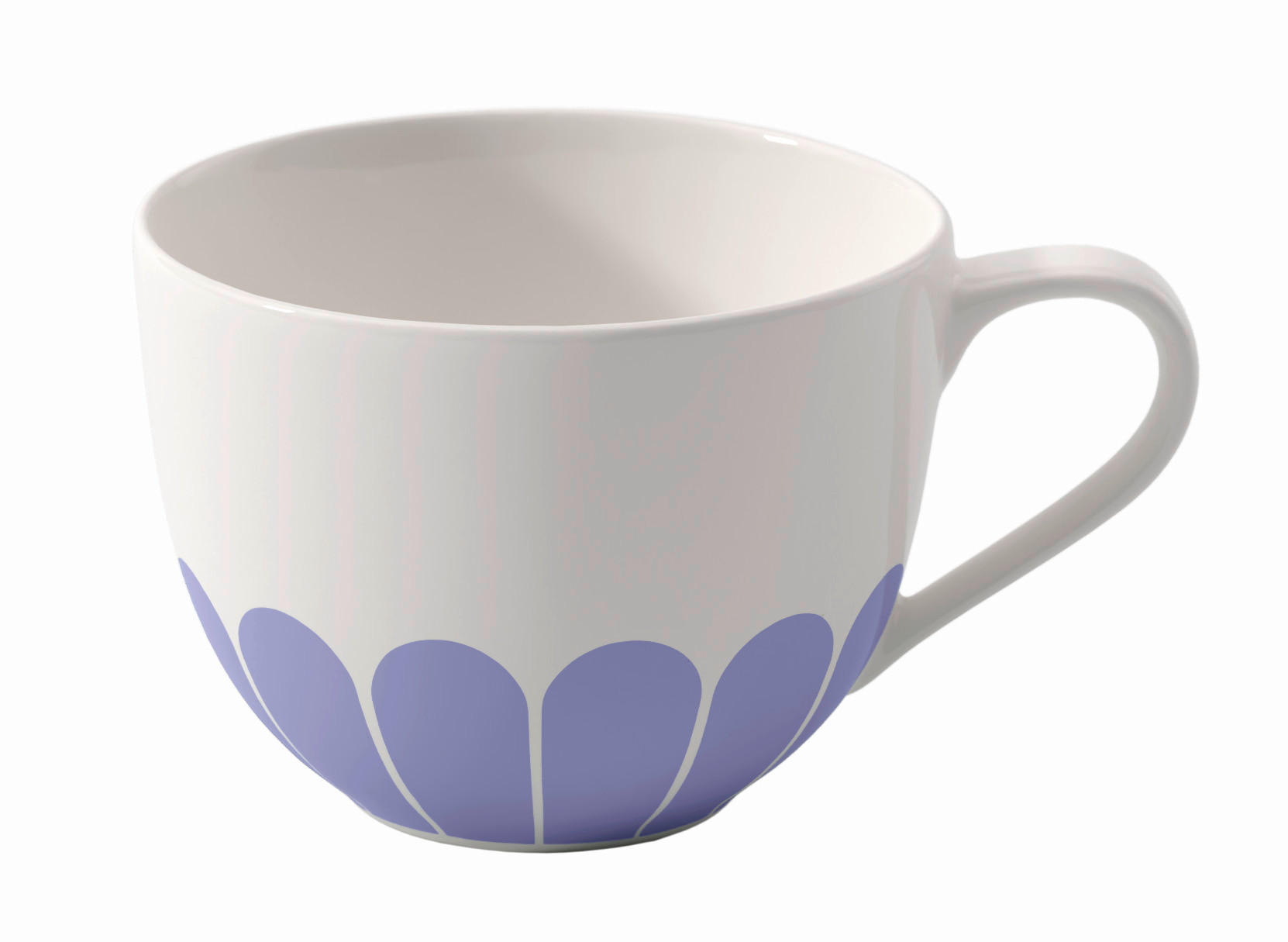 KAFFEETASSE Fleur Bleu 160 ml  - Weiß/Hellblau, MODERN, Keramik (11,5/8,5/6,5cm) - Villeroy & Boch
