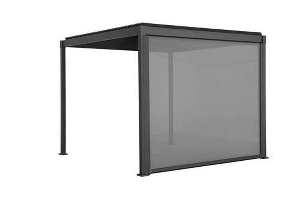 PERGOLA-ROLLO   - Anthrazit/Grau, Basics, Textil/Metall (279/224cm) - Gardenson