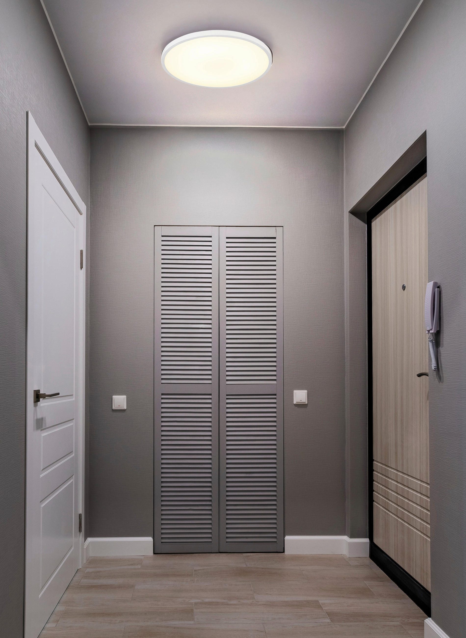 LED-DECKENLEUCHTE 30/3,5 cm   - Weiß, KONVENTIONELL, Kunststoff (30/3,5cm) - Globo