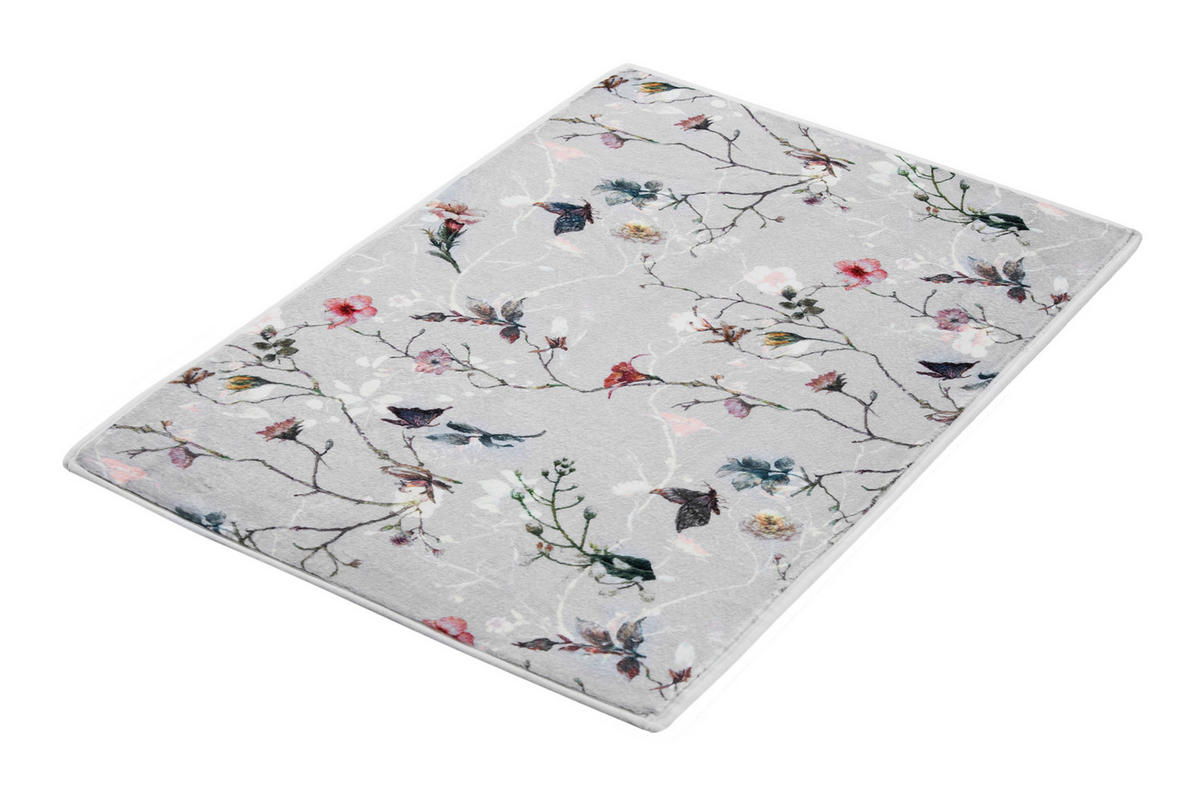 BADTEPPICH Flores Multicolor 60/50 cm  - Multicolor, Basics, Kunststoff/Textil (60/50cm) - Kleine Wolke