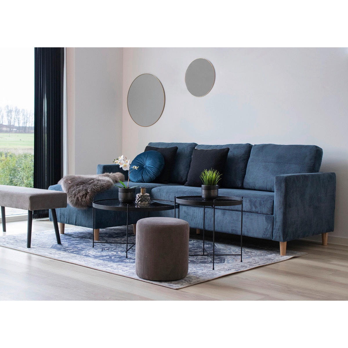 OUTDOORTEPPICH 160/230 cm Blau  - Blau, Trend, Textil (160/230cm)