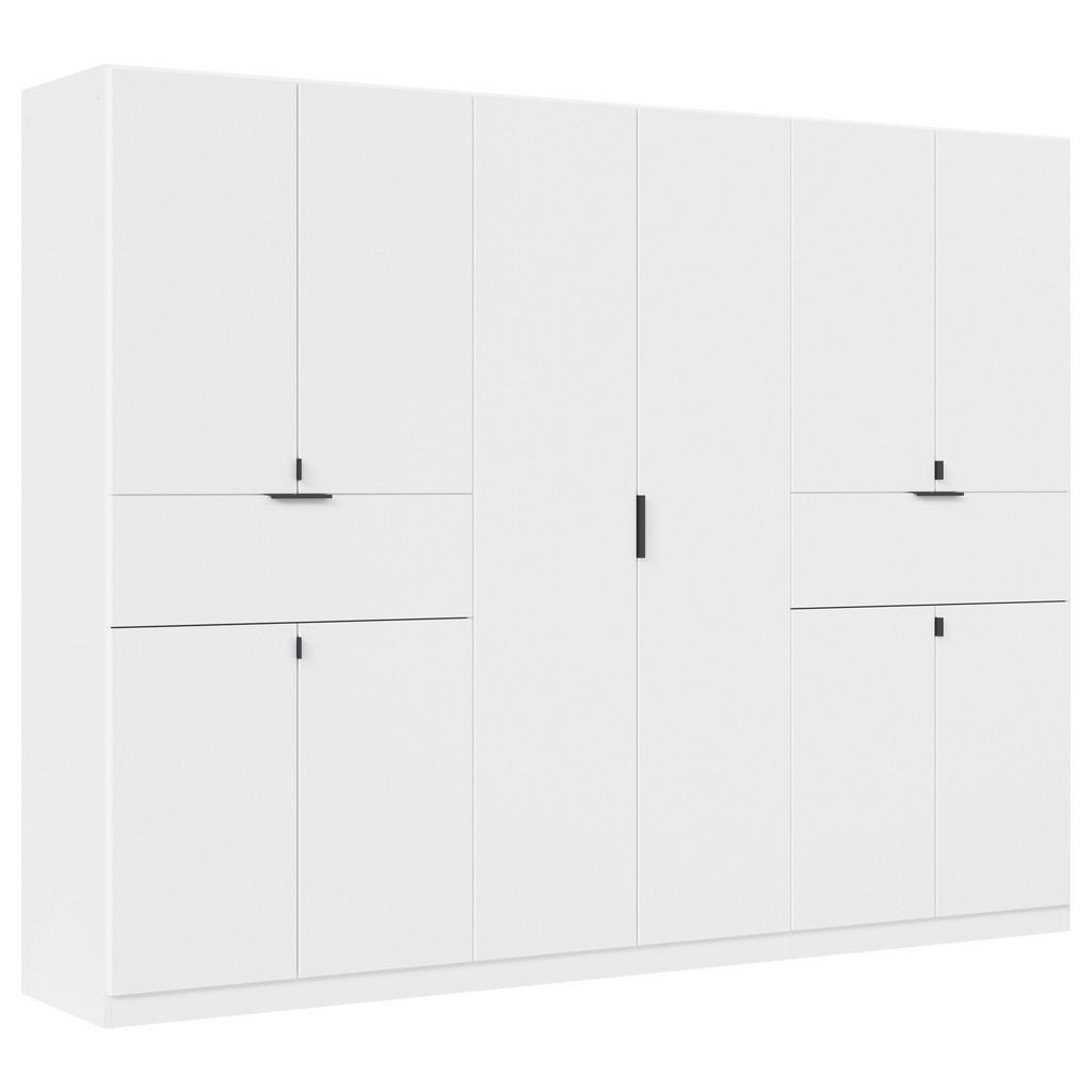 Drehtürenschrank 271cm Ticao Weiß