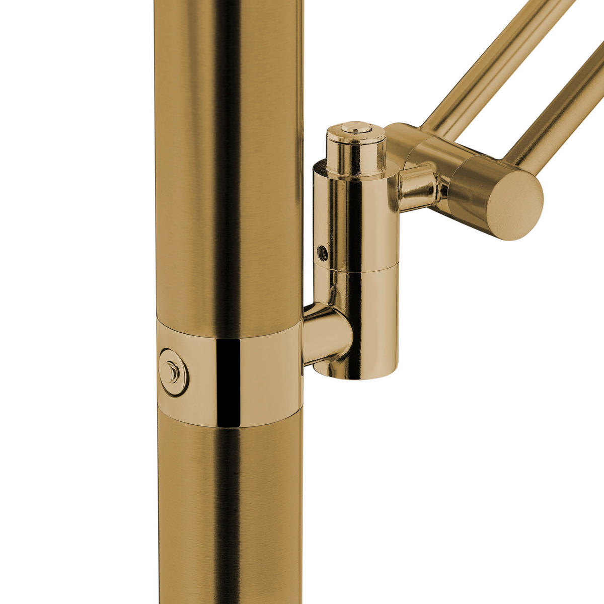 LED-STEHLEUCHTE 42/182 cm    - Messingfarben, KONVENTIONELL, Glas/Metall (42/182cm) - Hell