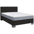 BOXSPRINGBETT 140/200 cm  in Schwarz  - Graphitfarben/Schwarz, Design, Holz/Textil (140/200cm) - Hom`in