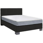 BOXSPRINGBETT 140/200 cm  in Schwarz  - Graphitfarben/Schwarz, Design, Holz/Textil (140/200cm) - Hom`in
