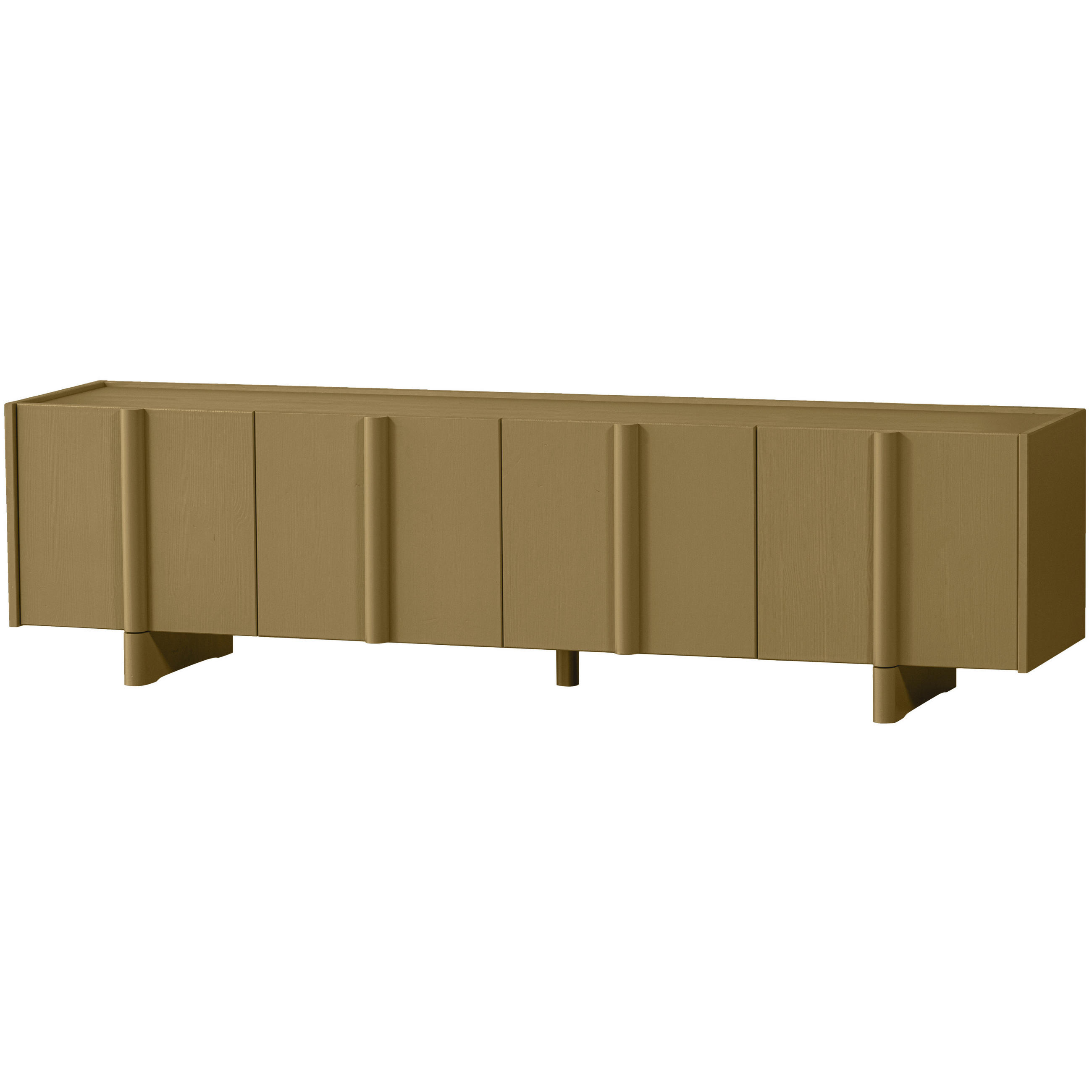LOWBOARD Basu  in 200/53/46 cm  - Grün, Design, Holz (200/53/46cm) - Livetastic