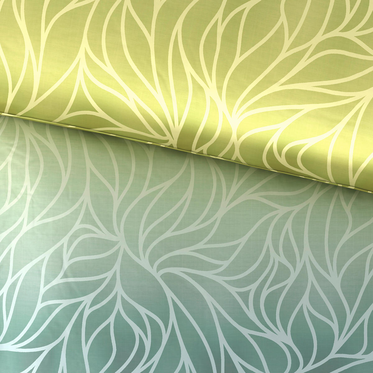 POSTEĽNÁ BIELIZEŇ, satén, zelená, 140/200 cm - zelená, Konventionell, textil (140/200cm) - Esposa