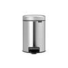 ABFALLEIMER 3 l  Metall  - Silberfarben, Design, Kunststoff/Metall (16,8/26,4/23,5cm) - Brabantia