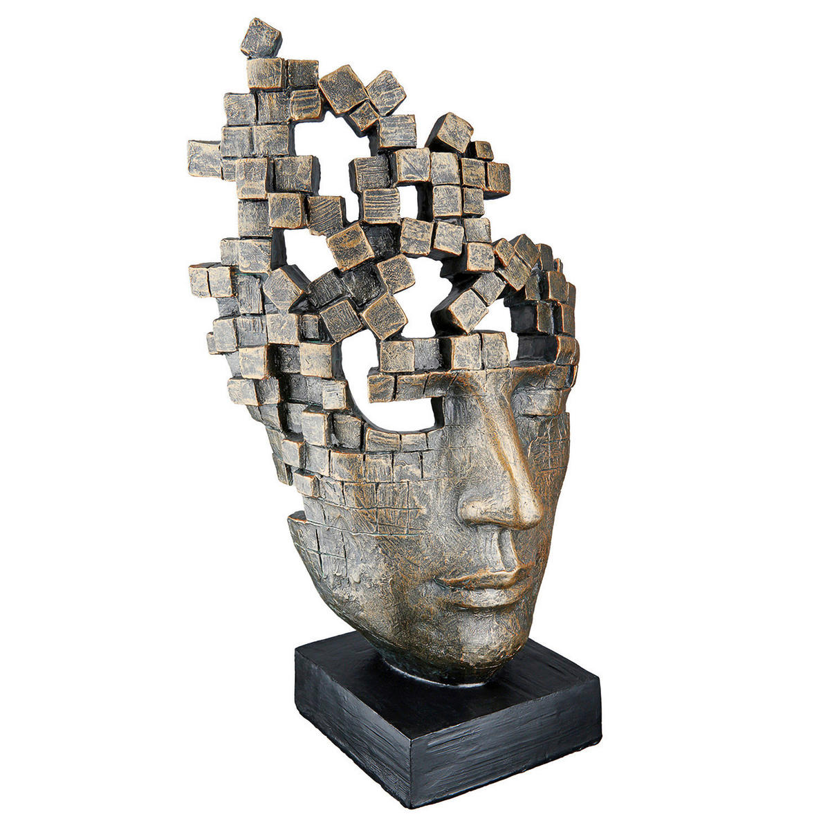 SKULPTUR - Bronzefarben, LIFESTYLE, Kunststoff (21,5/36/15cm)