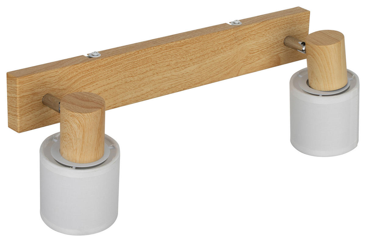 DECKENLEUCHTE    41/11,5/12,5 cm  - Weiß, Trend, Textil/Metall (41/11,5/12,5cm) - Novel