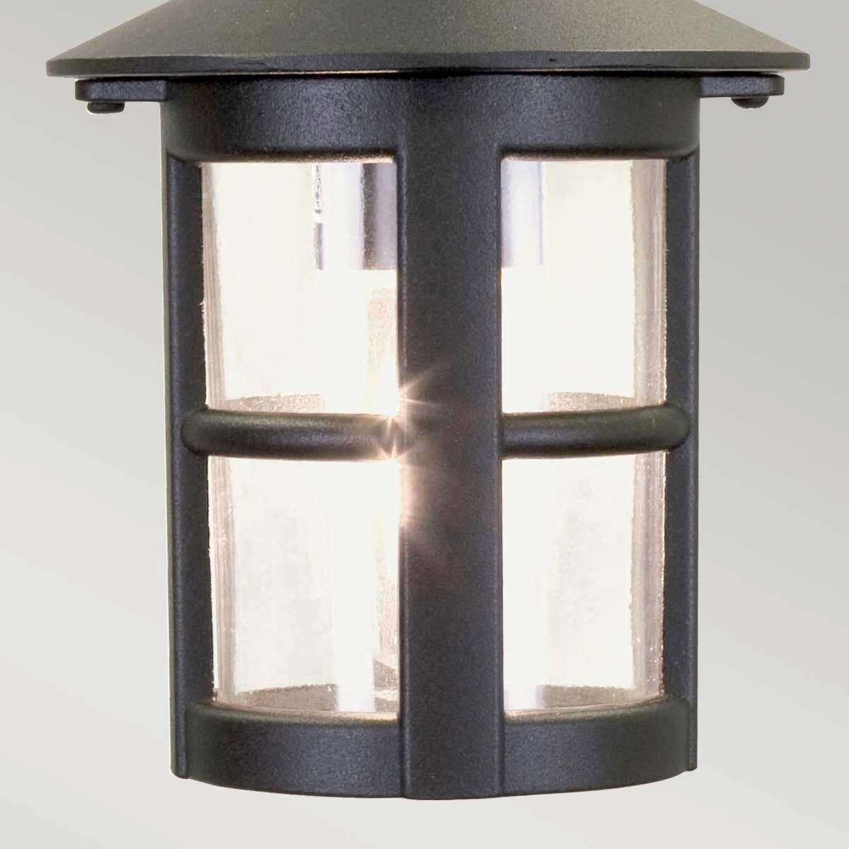 AUSSENHÄNGELEUCHTE Hereford 15/26 cm  - Schwarz, Konventionell, Glas/Metall (15/26cm) - Elstead Lighting