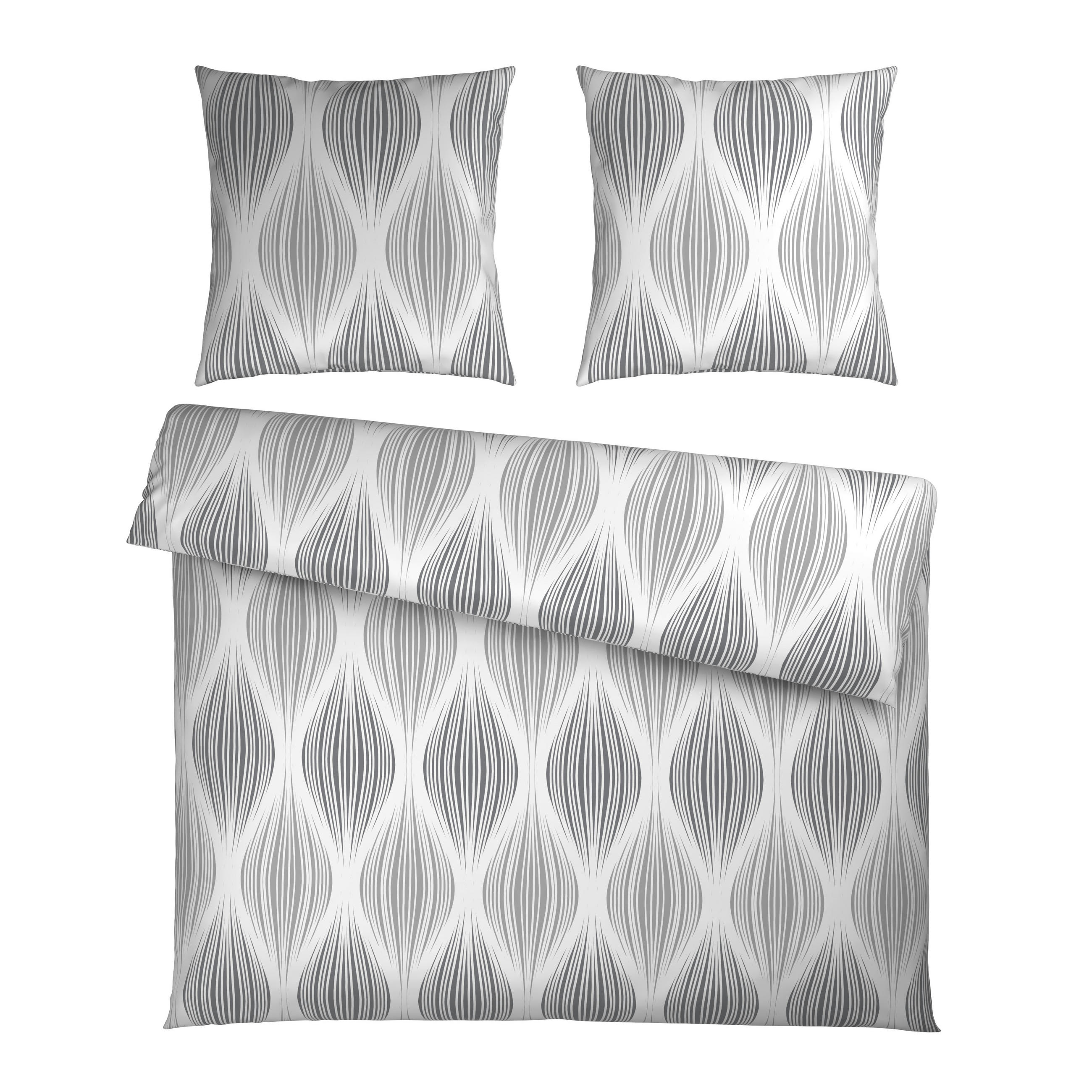 BETTWÄSCHE Satin 200/200 cm  - Grau, Textil (200/200cm) - Novel