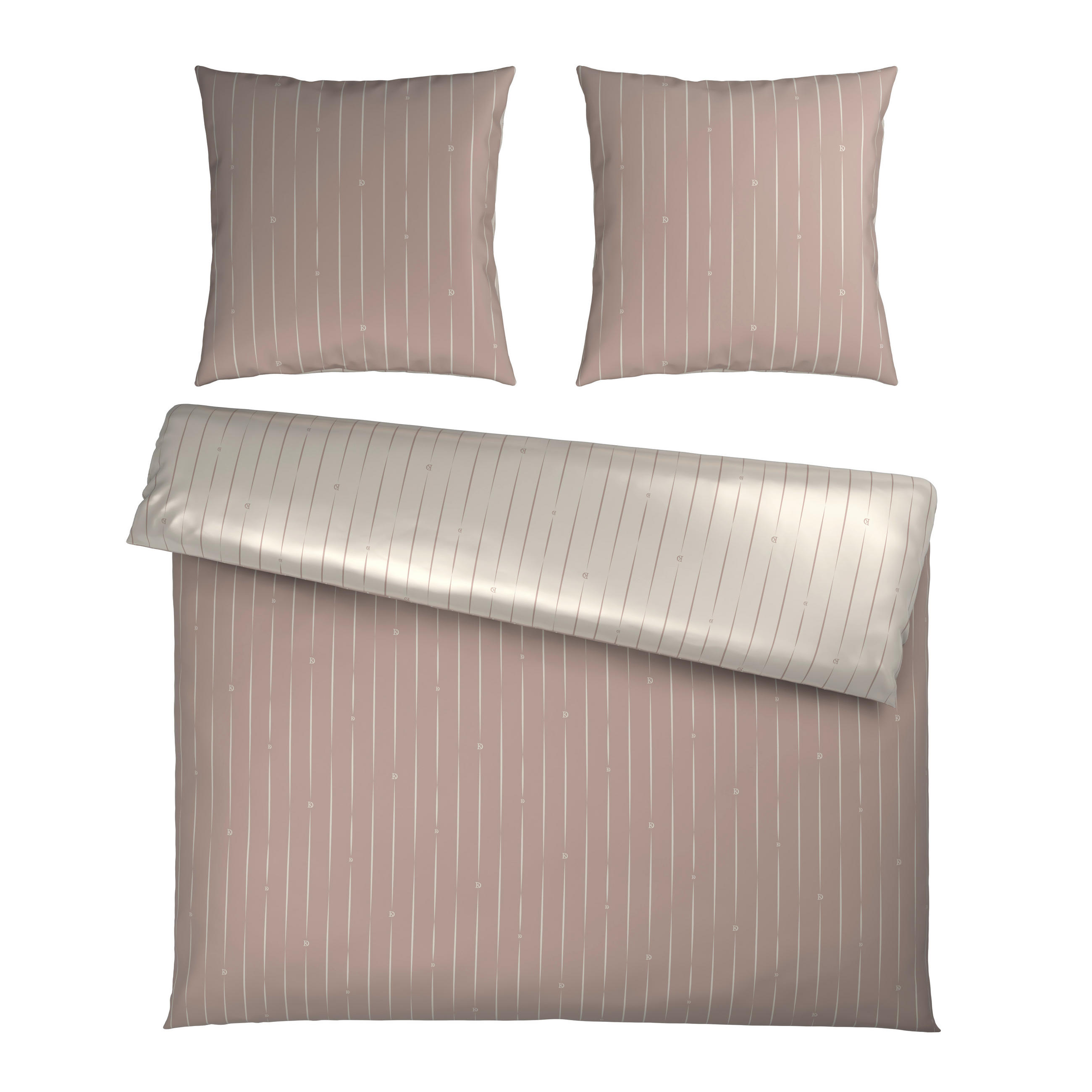 WENDEBETTWÄSCHE STRIPES DK Satin 200/200 cm  - Beige, Design, Textil (200/200cm) - Dieter Knoll