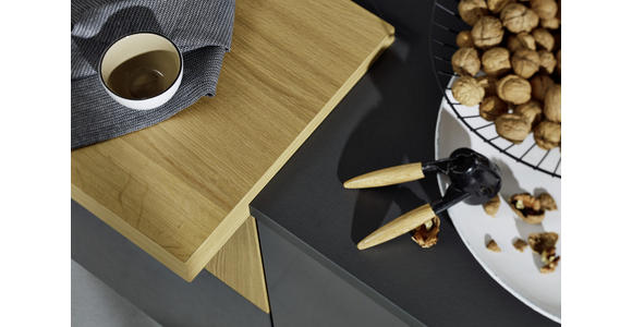 EINBAUKÜCHE - Graphitfarben, Design, Holzwerkstoff - Dieter Knoll