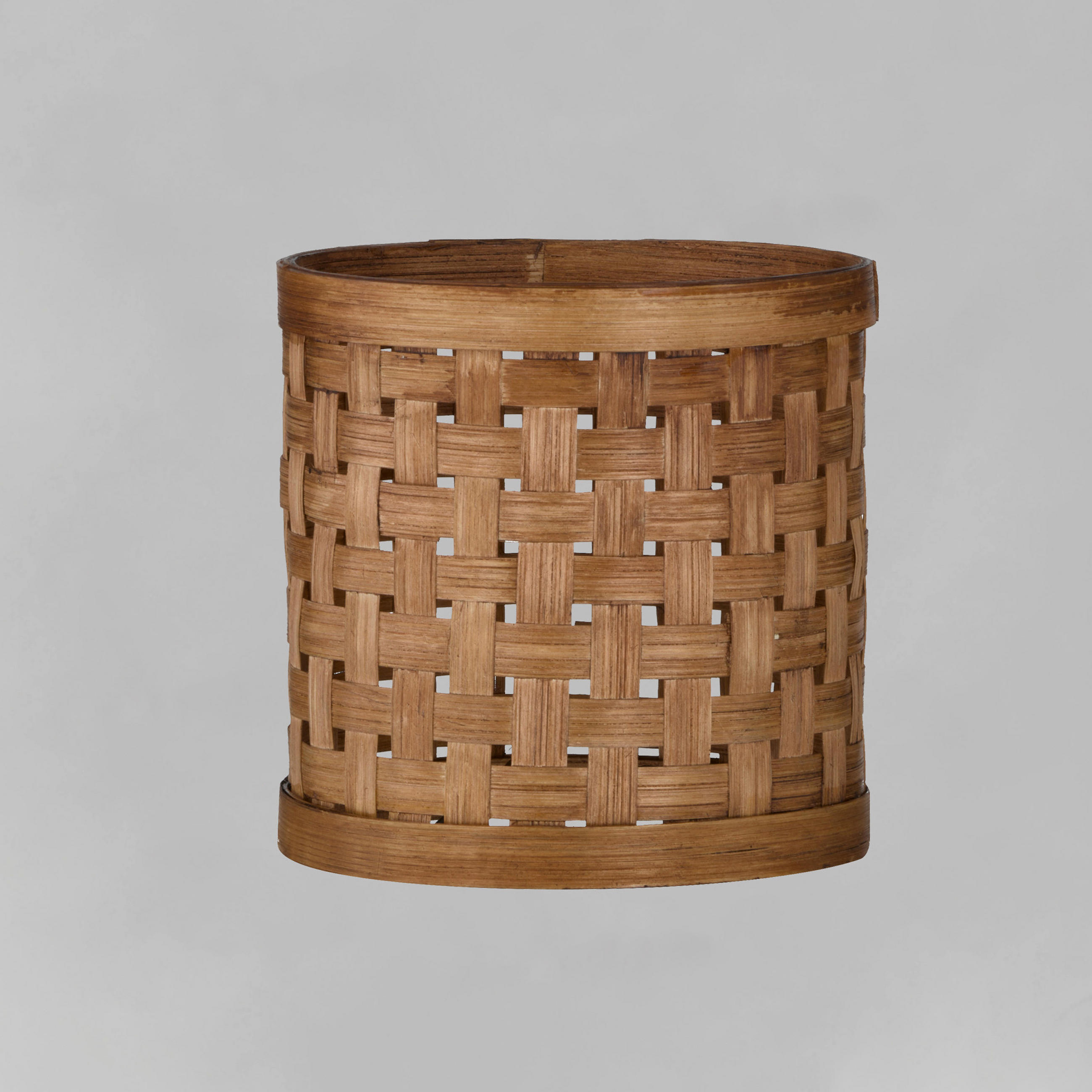 LEUCHTENSCHIRM Modular M 18/18 cm   - Braun/Naturfarben, Basics, Holz (18/18cm) - Fischer & Honsel