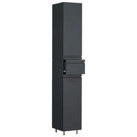 HOCHSCHRANK 30/180/31,6 cm  - Anthrazit/Schwarz, Modern, Holzwerkstoff/Kunststoff (30/180/31,6cm) - MID.YOU
