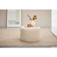HOCKER Cord Creme  - Creme, Design, Textil (59/36/59cm) - Xora