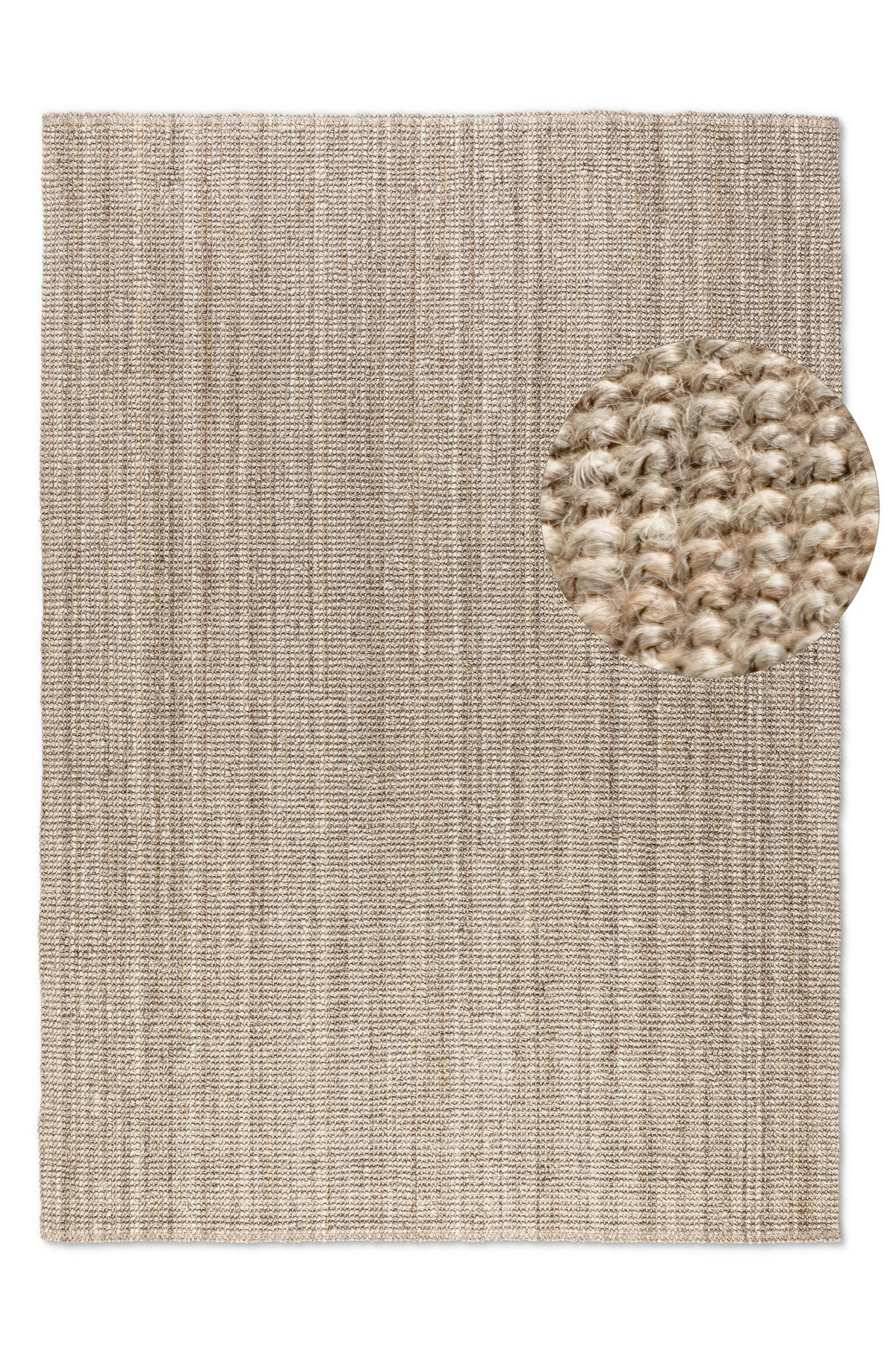 JUTETEPPICH 190/280 cm Bouclé Greige  - Greige, Basics, Textil (190/280cm)