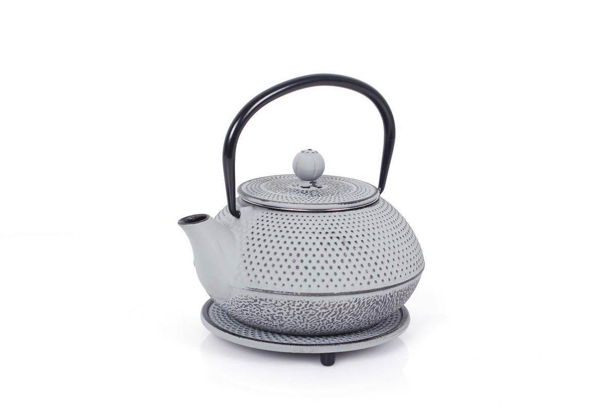 TEEKANNENSET  - Grau, Basics, Metall (800ml) - Echtwerk