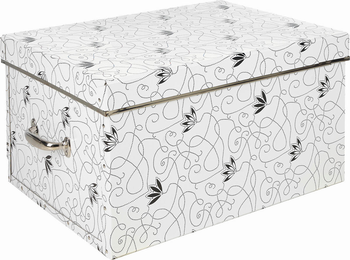 DEKOBOX  - Weiss/Schwarz, Basics, Karton (50/28/38cm)