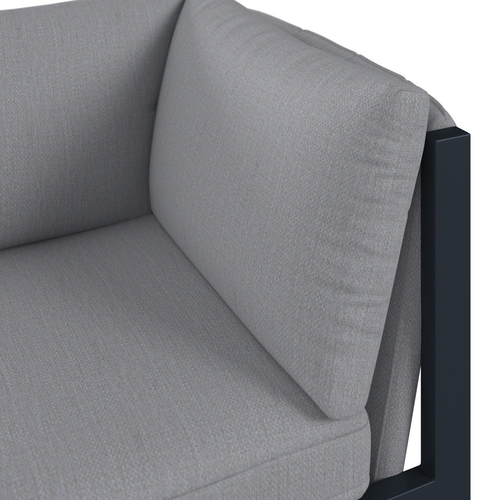 Thumbnail - Dieter Knoll Loungeeckteil, Anthrazit, Grau, Metall, Textil, Füllung: Schaumstoff, 76x73x76 cm, Loungemöbel