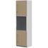 REGAL in 60/217,4/43 cm Eichefarben, Hellgrau - Eichefarben/Transparent, Design, Glas/Holzwerkstoff (60/217,4/43cm) REGAL in 60/217,4/43 cm Eichefarben, Hellgrau - Eichefarben/Transparent, Design, Glas/Holzwerkstoff (60/217,4/43cm)