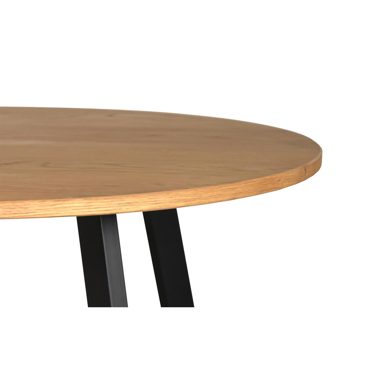SOFFBORD i trä 115/115/45 cm  - svart/ekfärgad, Modern, metall/trä (115/115/45cm) - Niels Andersson