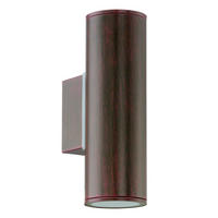 AUßENWANDLEUCHTE 9,5/20 cm  - Braun, Design, Metall (9,5/20cm) - Eglo