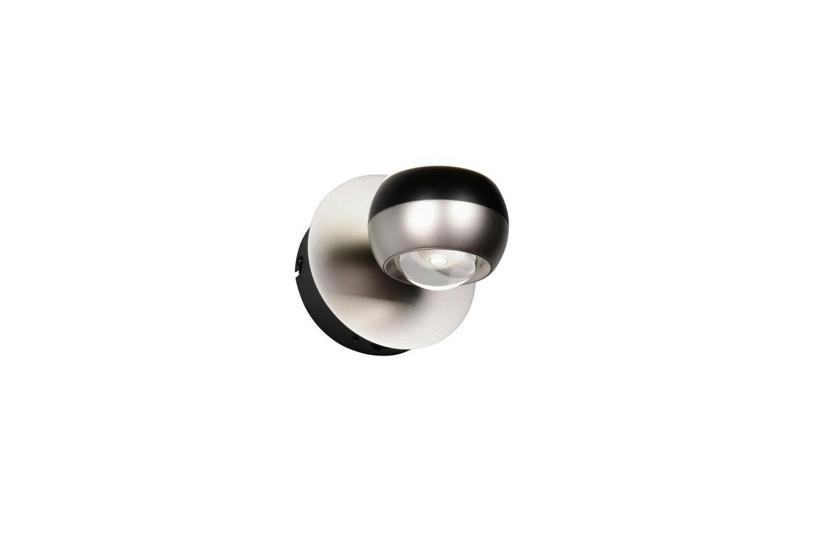 LED-WANDLEUCHTE - Schwarz/Nickelfarben, Design, Metall (13.5/13,5cm) - Trio Leuchten
