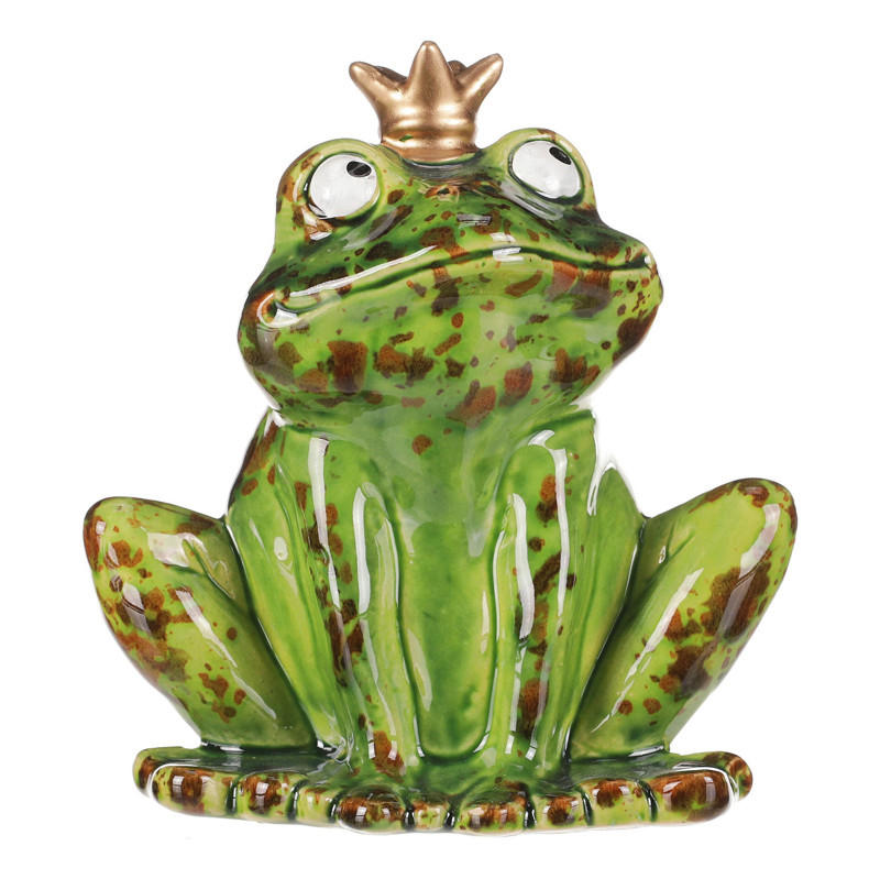 DEKORAČNÉ ZVIERATKO - zelená, Basics, keramika (12/13/8cm)