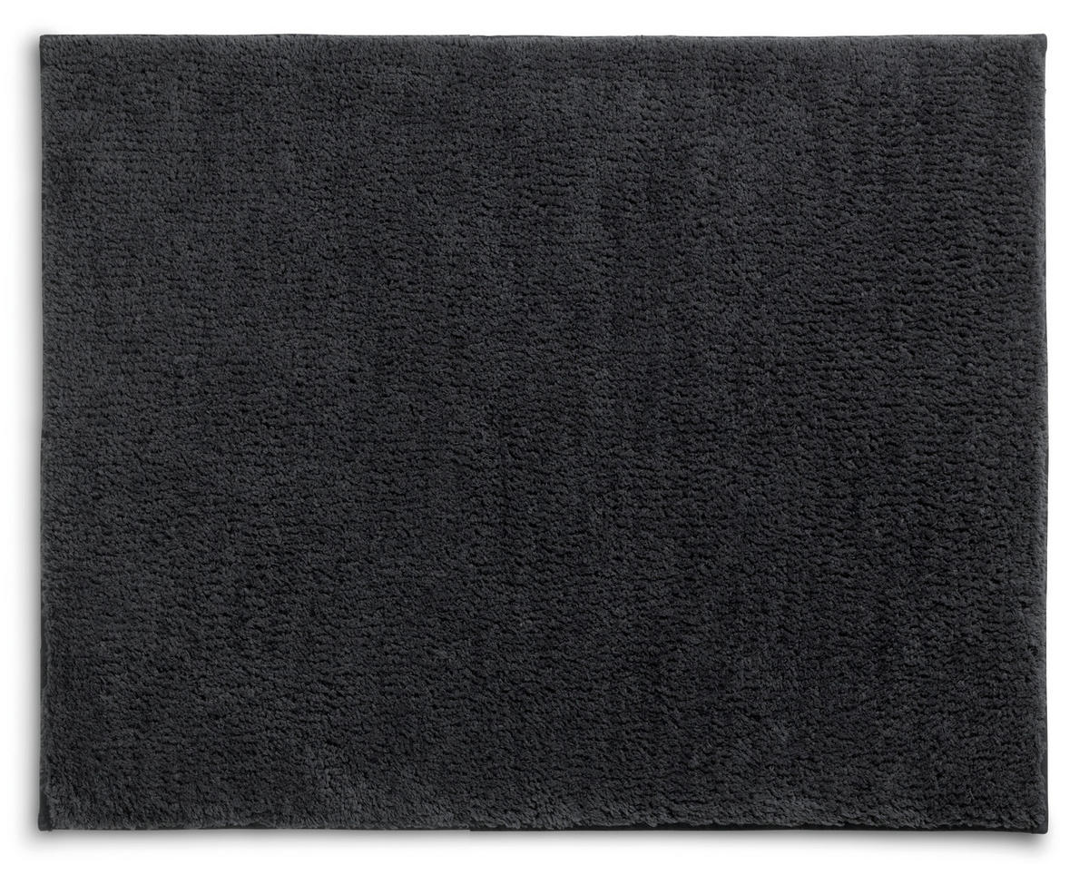 BADEMATTE Grau  - Grau, Basics, Textil (65/55/1,5cm) - Kela