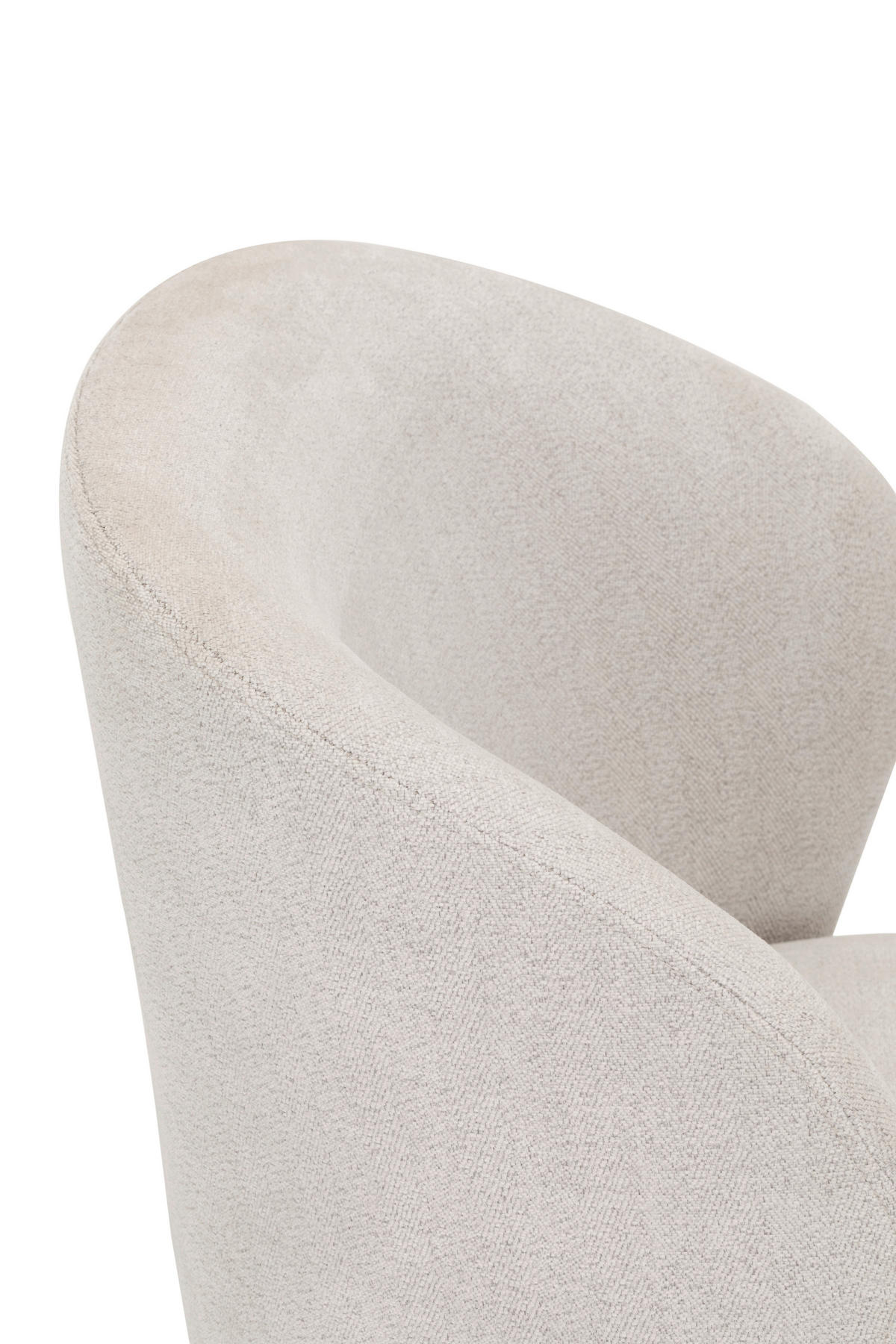 SESSEL in Webstoff Creme  - Walnussfarben/Creme, Design, Holz/Textil (66/78/69cm) - MID.YOU