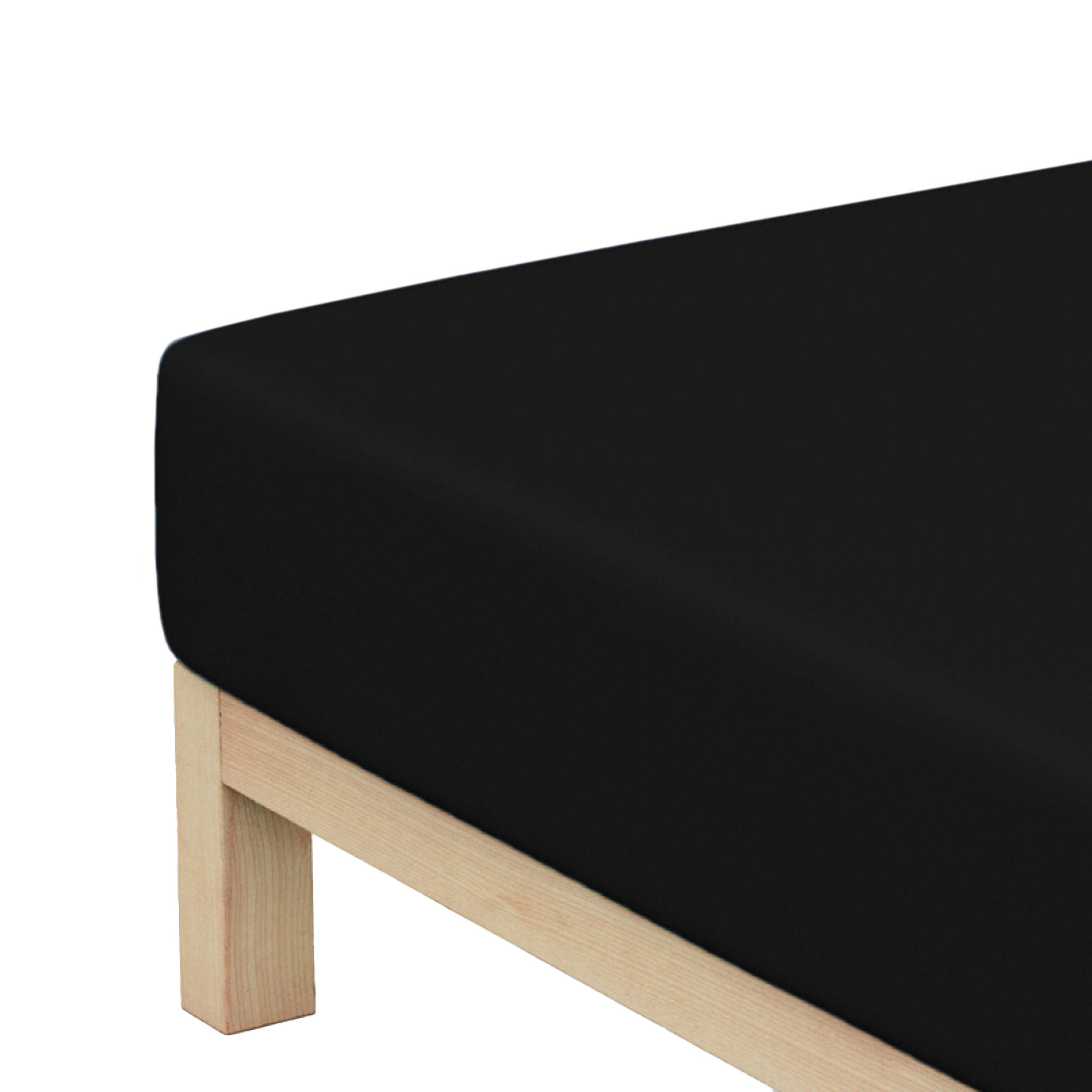 NAPENJALNA RJUHA 140-160/190-200 cm  - črna, Konvencionalno, tekstil (140-160/190-200cm) - Schlafgut