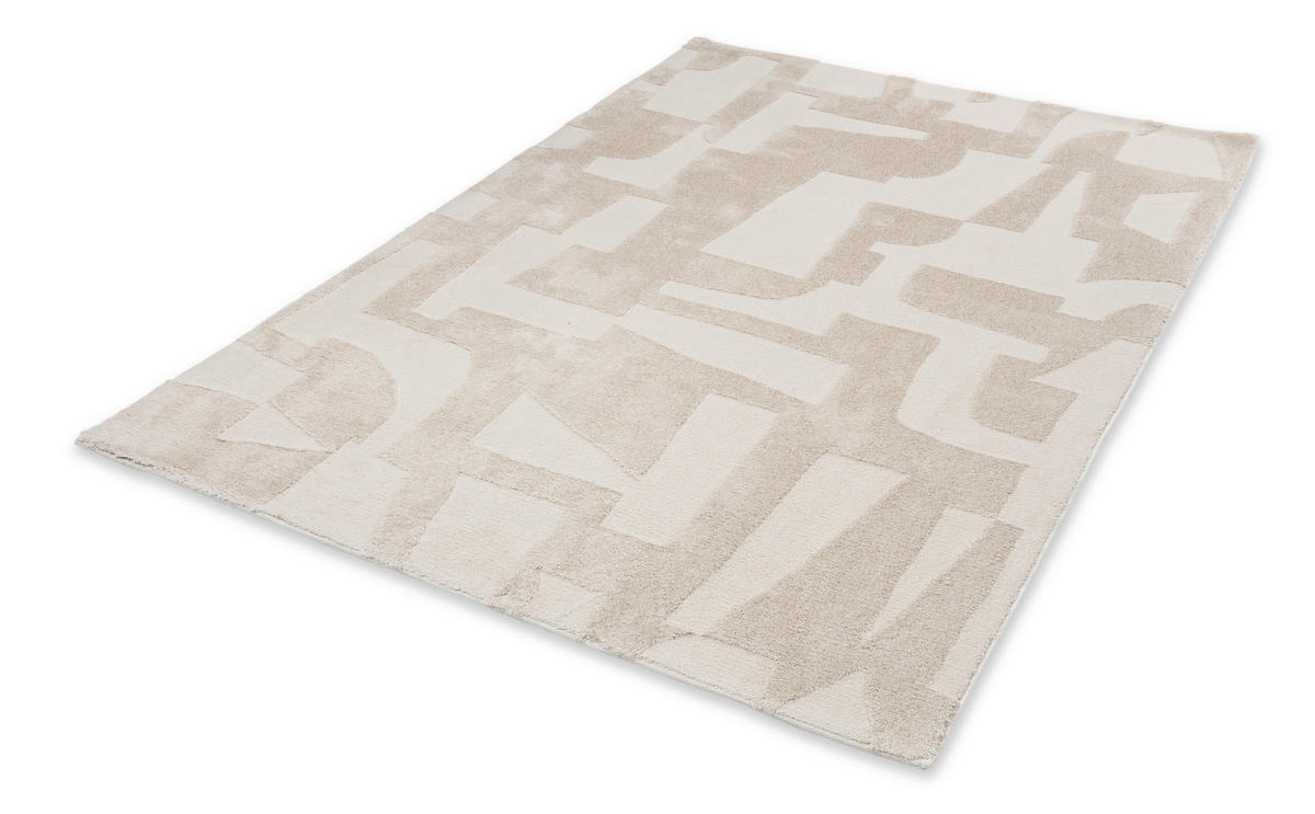 WEBTEPPICH 140/200 cm Blaze Weiß  - Weiß, Design, Textil (140/200cm) - Schöner Wohnen