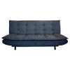 SCHLAFSOFA Mikrofaser, gesteppt Anthrazit  - Anthrazit/Schwarz, MODERN, Holz/Textil (194/100/90cm) - P & B
