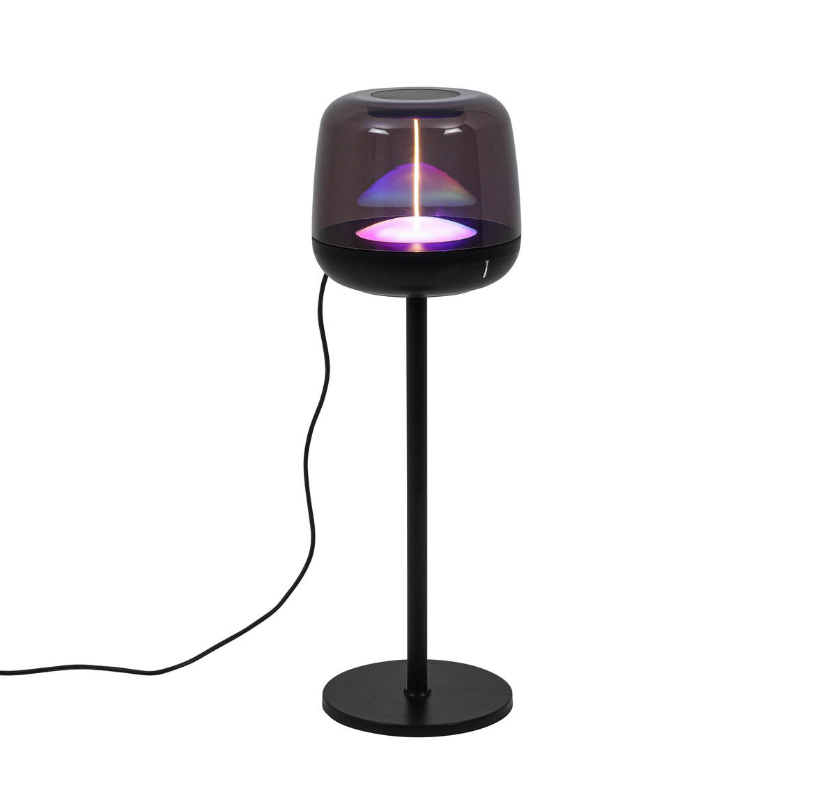 NAMIZNA SVETILKA ZA POLNJENJE        11,5/36,7 cm       - črna/prosojno, Trend, kovina/umetna masa (11,5/36,7cm) - Novel