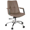 DREHSTUHL Lederlook Cappuccino  - Cappuccino, MODERN, Kunststoff/Textil (56/101/73cm) - MID.YOU
