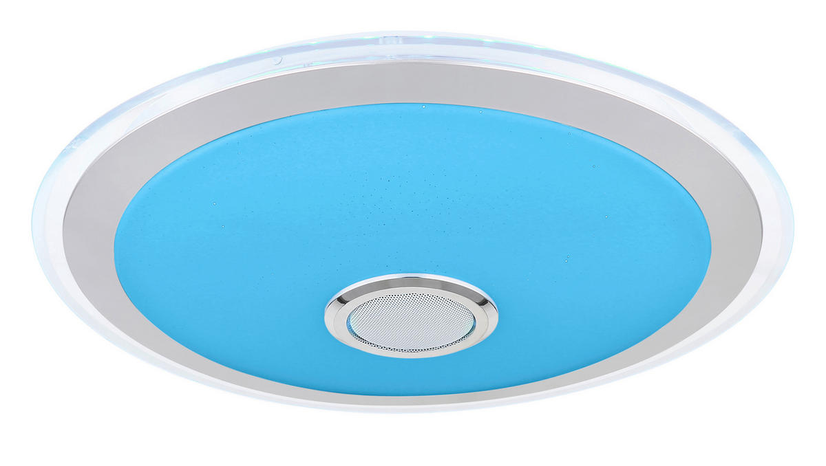 LED-TAKLAMPA 24 W 43/10,5 cm  - klar/vit, Klassisk, metall/plast (43/10,5cm) - Globo
