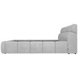 POLSTERBETT 180/200 cm  in Hellgrau  - Hellgrau/Schwarz, Design, Kunststoff/Textil (180/200cm) - Esposa
