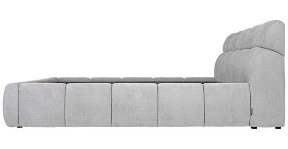 POLSTERBETT 180/200 cm in Hellgrau - Hellgrau/Schwarz, Design, Kunststoff/Textil (180/200cm) - Esposa
