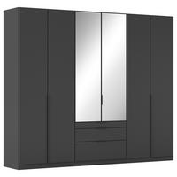 DREHTÜRENSCHRANK Grau  - Grau, Modern, Holzwerkstoff/Metall (271/229/54cm) - Rauch Möbel