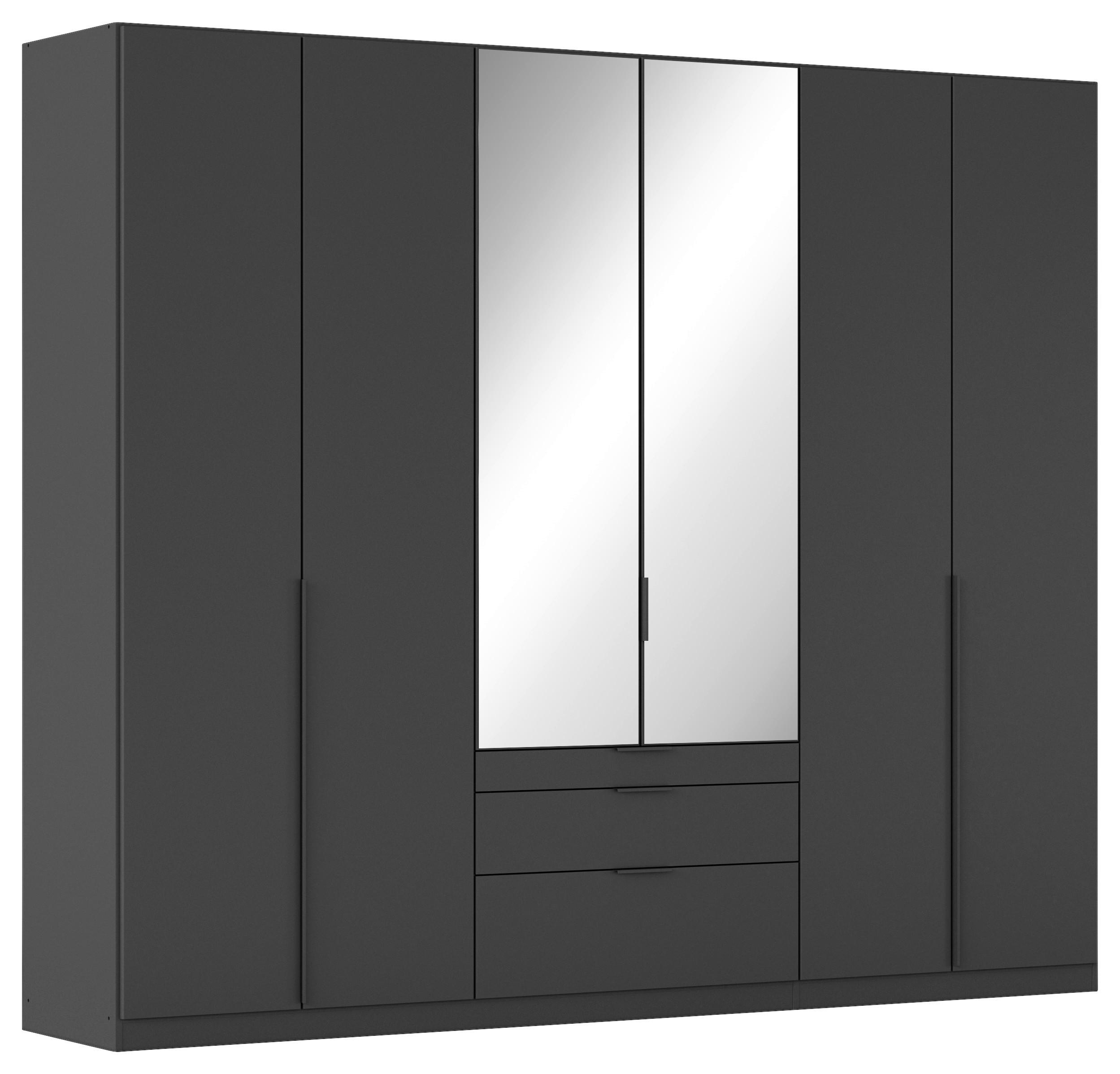 Drehtürenschrank Alabama Grau Metallic B: 271 Cm