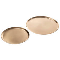 DEKOTABLETT 20,5/1 cm    - Goldfarben, Design, Metall (20,5/1cm)
