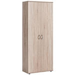 SCHUHSCHRANK 70/176/35 cm  - Silberfarben/Sonoma Eiche, Design, Holzwerkstoff/Kunststoff (70/176/35cm) - Carryhome